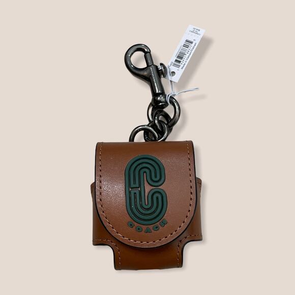 Coach AirPods Case Earbud Case Bag Charm - Picture 1 of 4